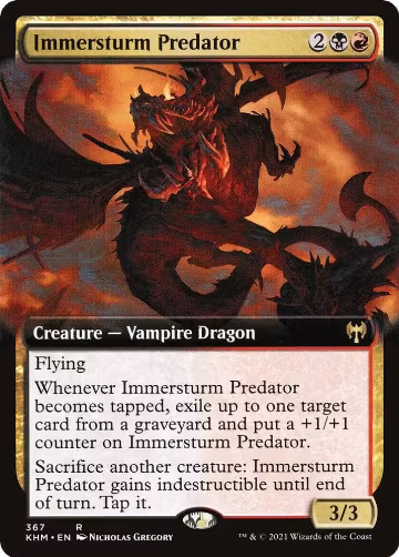 Immersturm Predator (Extended Art) (367), Kaldheim — Magic card price
