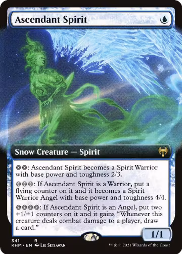 Ascendant Spirit (Extended Art) (341), Kaldheim — Magic card price