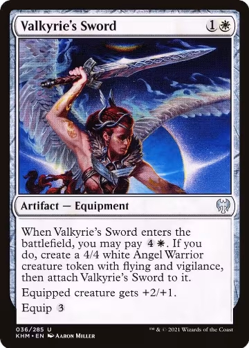 Valkyrie's Sword (36), Kaldheim — Magic card price