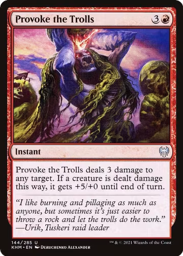 Provoke the Trolls (144), Kaldheim — Magic card price