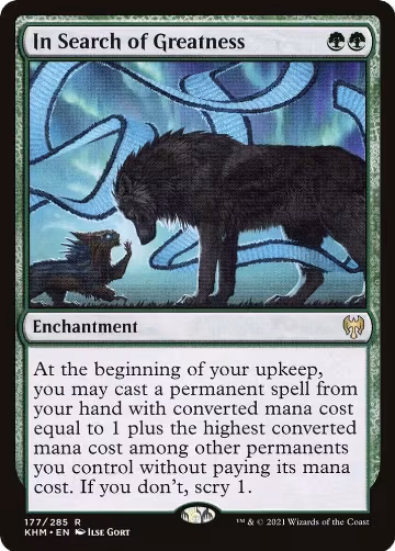In Search of Greatness (177), Kaldheim — Magic card price