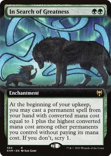 In Search of Greatness (Extended Art) (364), Kaldheim — Magic card price