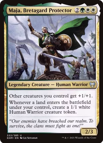Maja, Bretagard Protector (222), Kaldheim — Magic card price