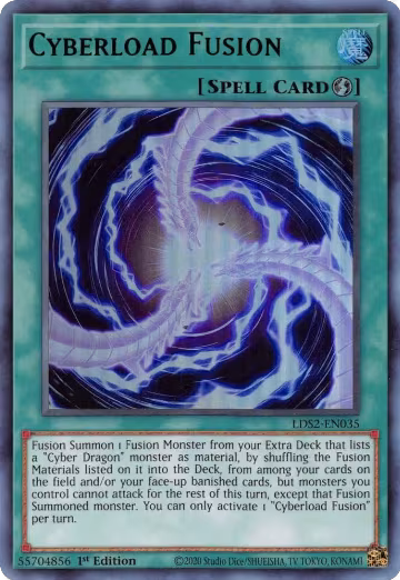 Cyberload Fusion (Green) (LDS2-EN035), Legendary Duelists: Season 2 — Yu-Gi-Oh! card price