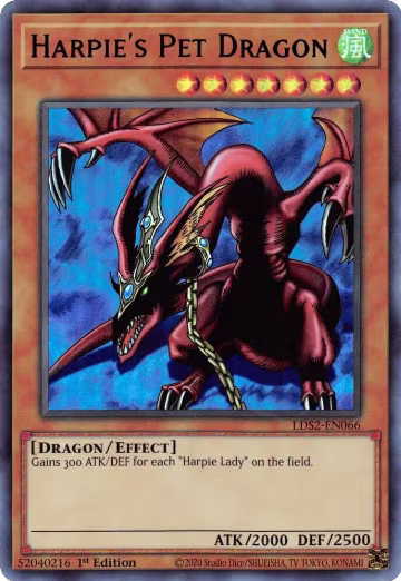 Harpie's Pet Dragon (Blue) (LDS2-EN066), Legendary Duelists: Season 2 — Yu-Gi-Oh! card price