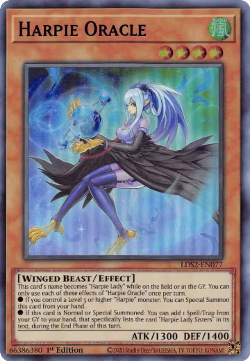 Harpie Oracle (Blue) (LDS2-EN077), Legendary Duelists: Season 2 — Yu-Gi-Oh! card price