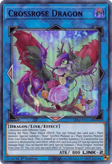 Crossrose Dragon (Blue) (LDS2-EN114), Legendary Duelists: Season 2 — Yu-Gi-Oh! card price