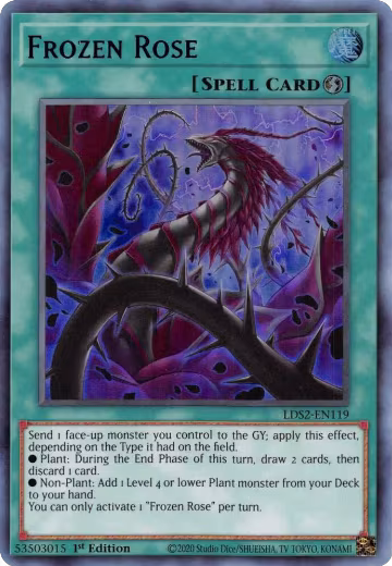 Frozen Rose (Purple) (LDS2-EN119), Legendary Duelists: Season 2 — Yu-Gi-Oh! card price