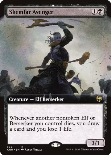 Skemfar Avenger (Extended Art) (355), Kaldheim — Magic card price
