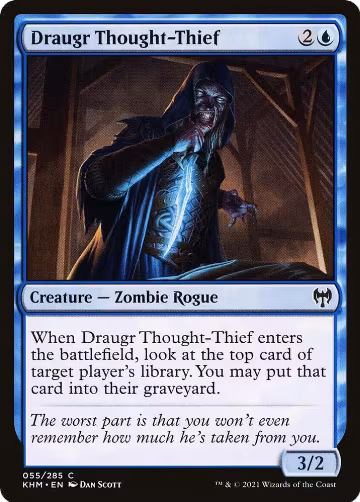Draugr Thought-Thief (55), Kaldheim — Magic card price