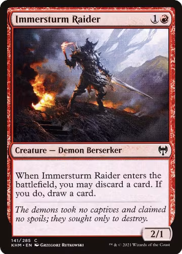 Immersturm Raider (141), Kaldheim — Magic card price
