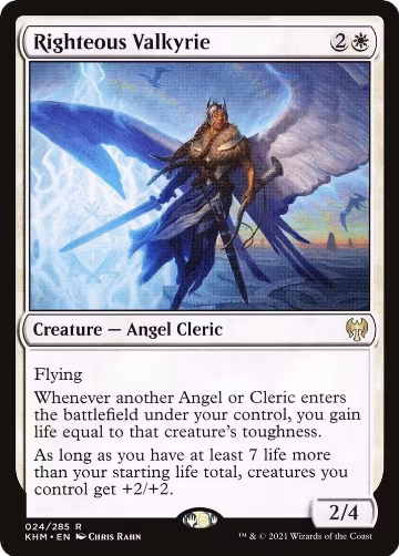 Righteous Valkyrie (24), Kaldheim — Magic card price