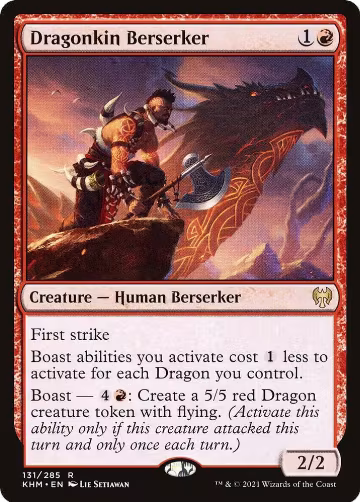 Dragonkin Berserker (131), Kaldheim — Magic card price