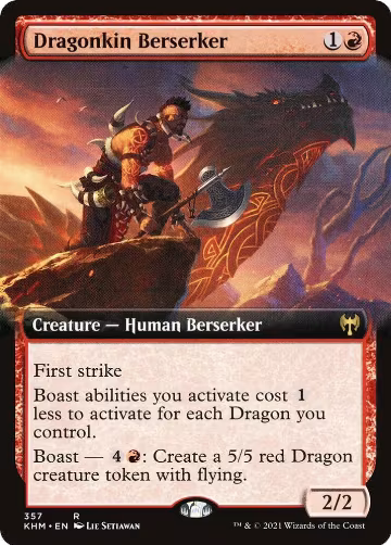 Dragonkin Berserker (Extended Art) (357), Kaldheim — Magic card price