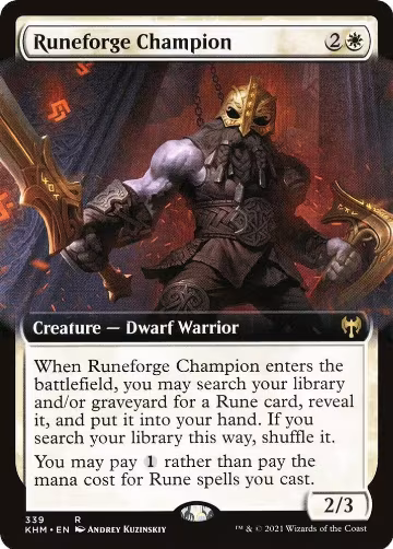 Runeforge Champion (Extended Art) (339), Kaldheim — Magic card price