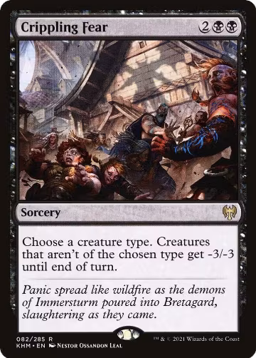 Crippling Fear (82), Kaldheim — Magic card price