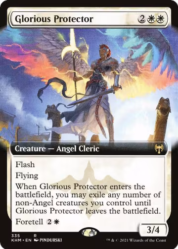 Glorious Protector (Extended Art) (335), Kaldheim — Magic card price
