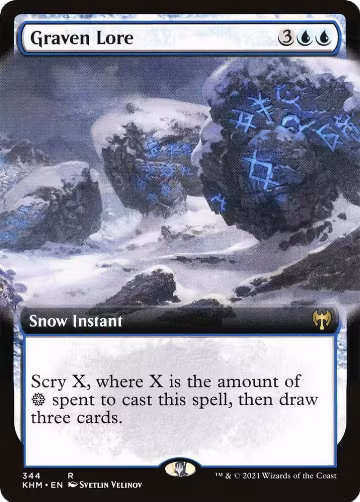 Graven Lore (Extended Art) (344), Kaldheim — Magic card price