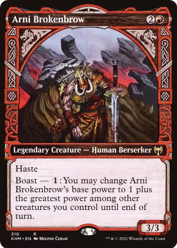 Arni Brokenbrow (Showcase) (310), Kaldheim — Magic card price