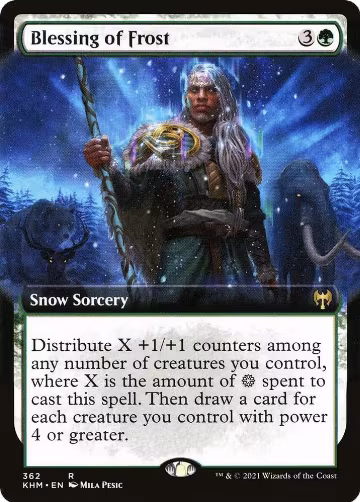 Blessing of Frost (Extended Art) (362), Kaldheim — Magic card price