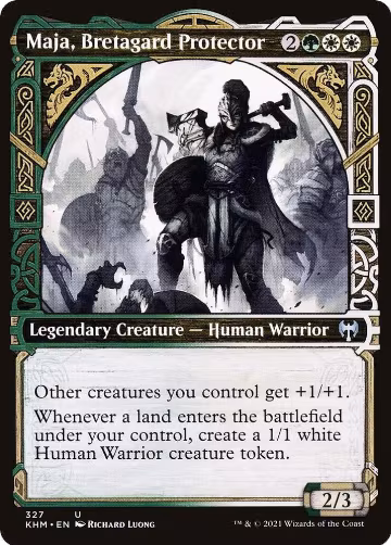 Maja, Bretagard Protector (Showcase) (327), Kaldheim — Magic card price