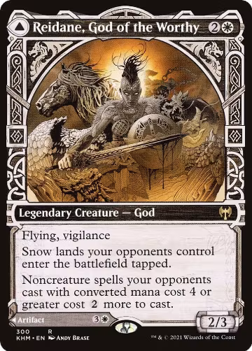 Reidane, God of the Worthy (Showcase) (300), Kaldheim — Magic card price