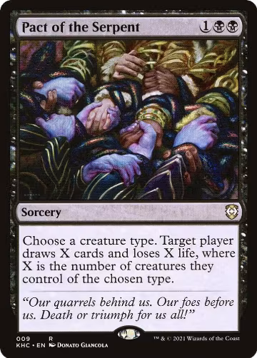 Pact of the Serpent (9), Commander: Kaldheim — Magic card price