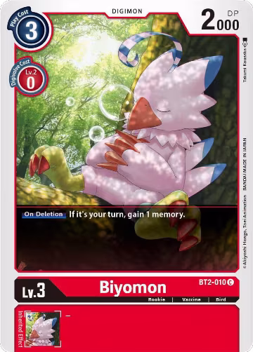 Biyomon - BT2-010 (BT2-010 C), Release Special Booster 1.5 — Digimon card price