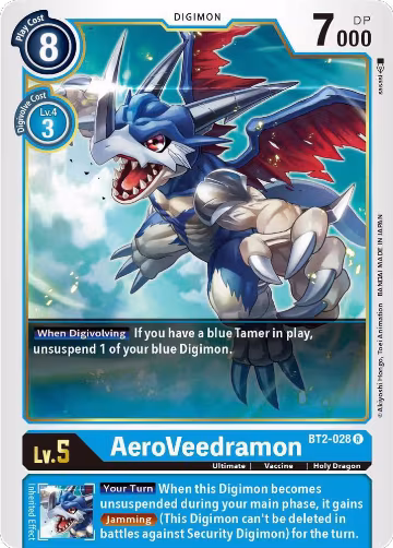 AeroVeedramon (BT2-028 R), Release Special Booster 1.5 — Digimon card price