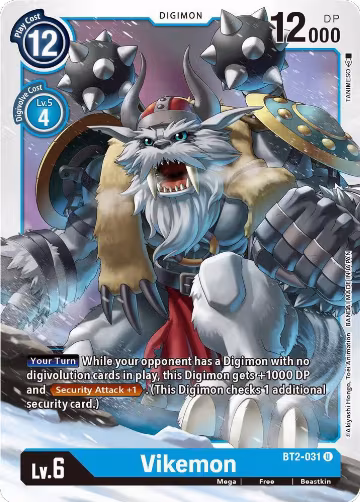 Vikemon (BT2-031 U), Release Special Booster 1.5 — Digimon card price