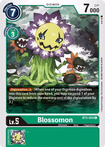 Blossomon (BT3-054 C), Release Special Booster 1.5 — Digimon card price