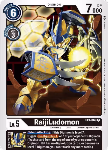 RaijiLudomon (BT3-069 C), Release Special Booster 1.5 — Digimon card price