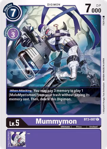 Mummymon (BT3-087 C), Release Special Booster 1.5 — Digimon card price