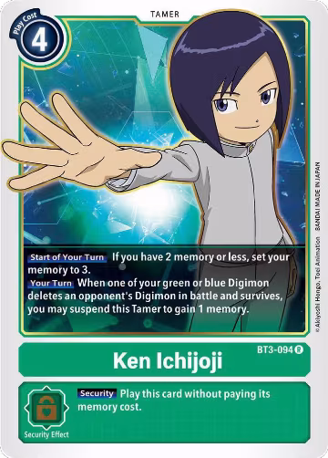 Ken Ichijoji (BT3-094 R), Release Special Booster 1.5 — Digimon card price