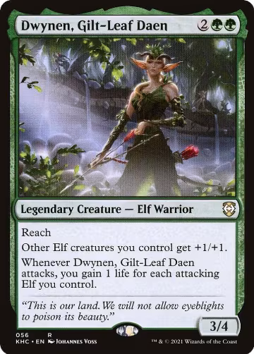 Dwynen, Gilt-Leaf Daen (56), Commander: Kaldheim — Magic card price