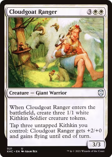 Cloudgoat Ranger (21), Commander: Kaldheim — Magic card price
