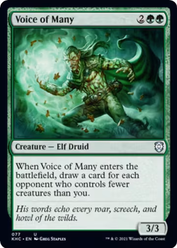 Voice of Many (77), Commander: Kaldheim — Magic card price