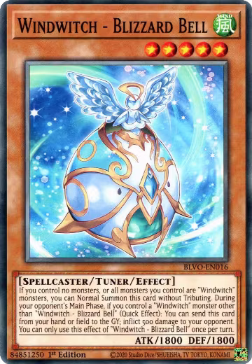 Windwitch - Blizzard Bell (BLVO-EN016), Blazing Vortex — Yu-Gi-Oh! card price
