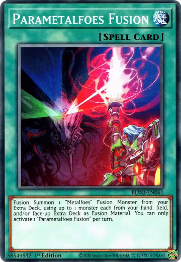Parametalfoes Fusion (BLVO-EN061), Blazing Vortex — Yu-Gi-Oh! card price