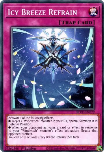 Icy Breeze Refrain (BLVO-EN072), Blazing Vortex — Yu-Gi-Oh! card price
