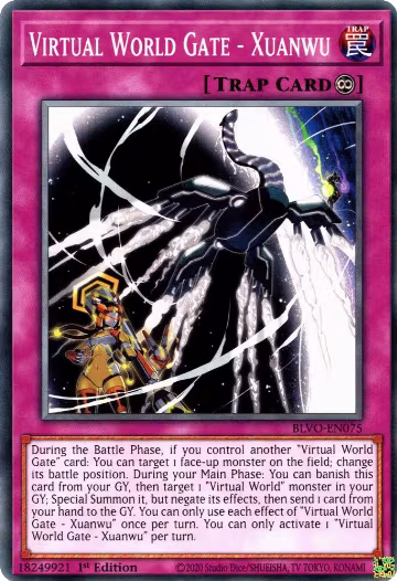 Virtual World Gate - Xuanwu (BLVO-EN075), Blazing Vortex — Yu-Gi-Oh! card price