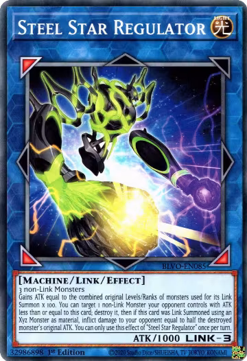 Steel Star Regulator (BLVO-EN085), Blazing Vortex — Yu-Gi-Oh! card price