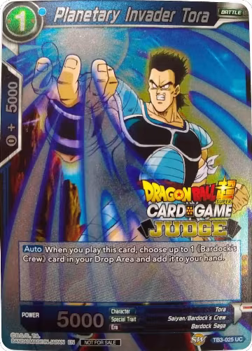 Planetary Invader Tora (TB3-025), Judge Promotion Cards — DB Super card price