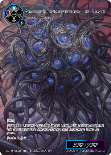 Azathoth, Manifestation of Death (S2 Pre-release Party), Promo Cards — Force of Will card price