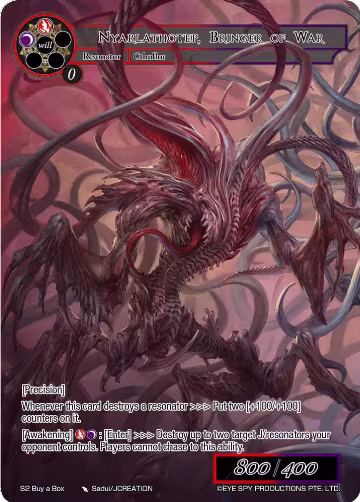 Nyarlathotep, Bringer of War (S2 Buy a Box), Promo Cards — Force of Will card price
