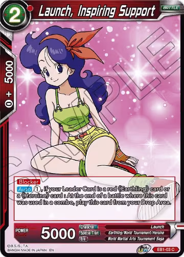 Launch, Inspiring Support (EB1-03) — card price
