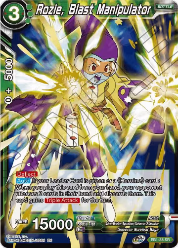 Rozie, Blast Manipulator (EB1-35), Battle Evolution Booster — DB Super card price