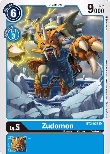 Zudomon - BT2-027 (BT2-027 U), Release Special Booster 1.5 — Digimon card price