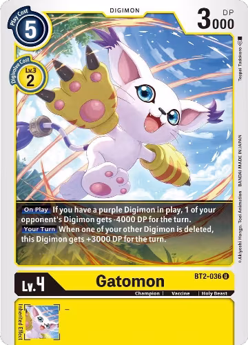 Gatomon - BT2-036 (BT2-036 U), Release Special Booster 1.5 — Digimon card price