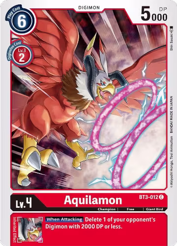 Aquilamon (BT3-012 C), Release Special Booster 1.5 — Digimon card price